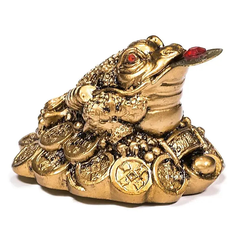 đ° Grenouille Feng Shui (Crapeau Ă Trois Pattes) â Couleur d'Or đ°