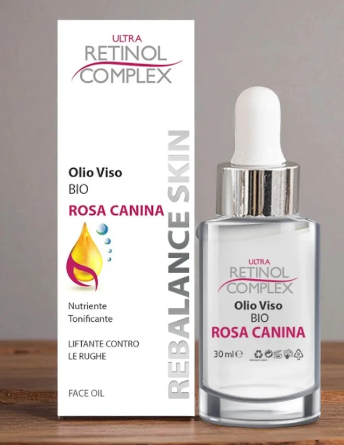 Huile visage à la rose musquée BIO – Retinol Complex (30 ml) Retinol Complex