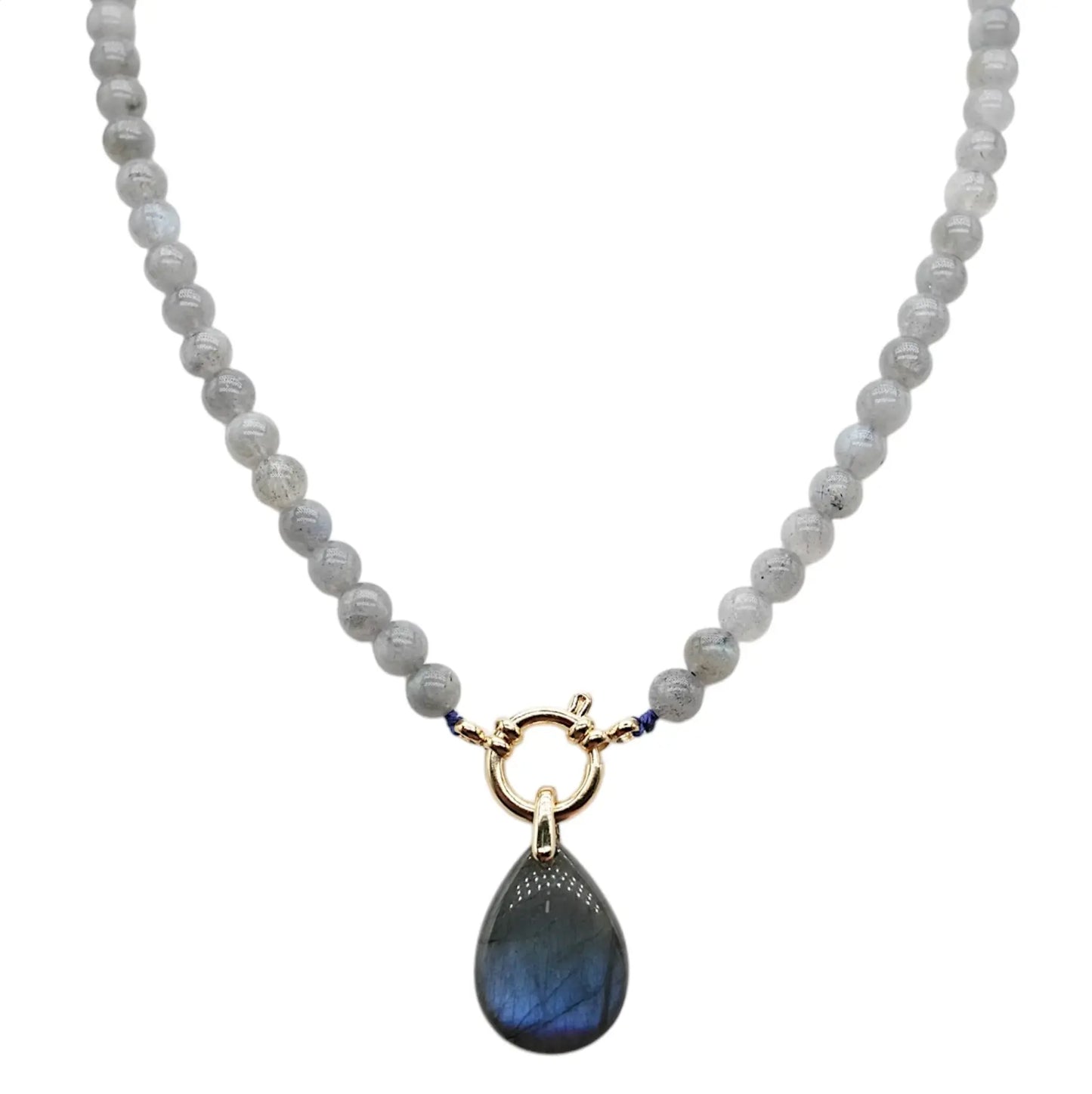 Collier "Éclat Boréal" en Labradorite de Madagascar La Casa Del José
