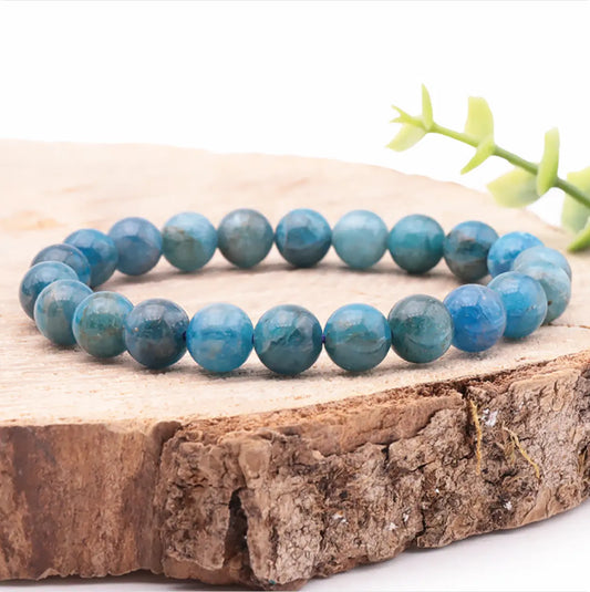 Bracelet en apatite bleue A+ – Clarté Émotionnelle & Communication La Casa Del José