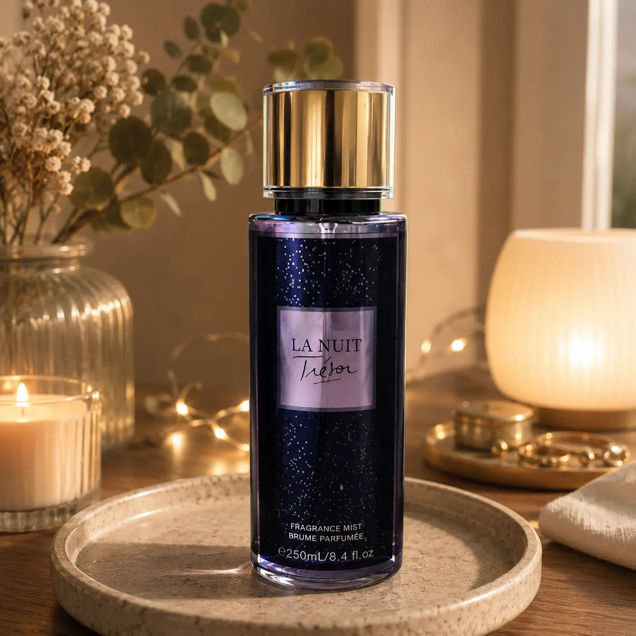 Brume cheveux et corps 250 ml rose noire vanille et praliné