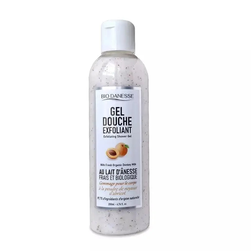 Gel douche exfoliant au lait d'ânesse bio bio danesse