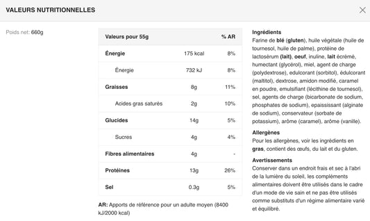 Protein Pancake GoFitness – préparation pour pancakes protéinés, petit-déjeuner gourmand pour sportifs go fitness
