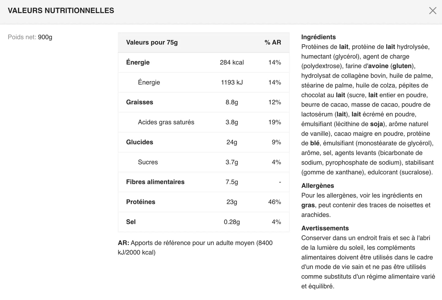 Baked Brownie – brownie protéiné 23 g de protéines, riche en chocolat et pauvre en sucre myprotein