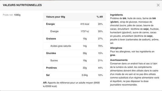 Cookie protéiné végétalien Weider Double Choco – 22 g de protéines, sans œuf, sans lait, sans huile de palme weider