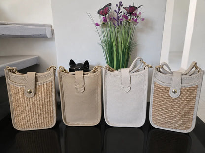 sac bandoulière téléphone cuir