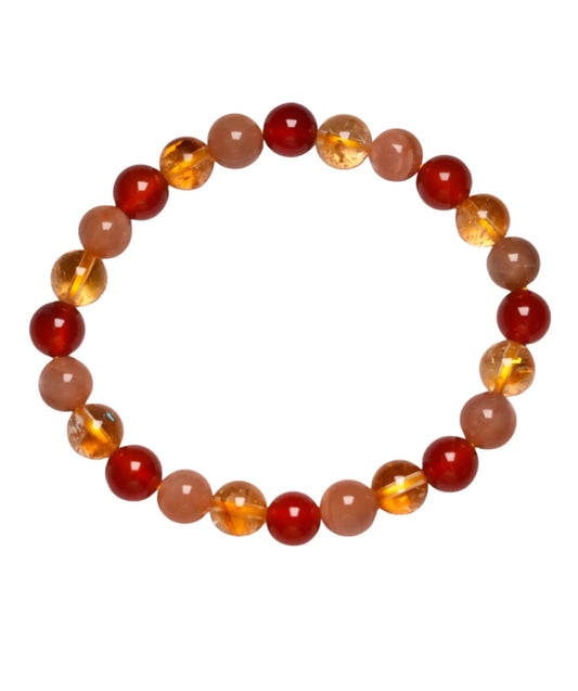 Bracelet lithothérapie Joie de vivre/Bonne humeur A 06/08mm