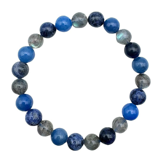 Bracelet lithothérapie pour hypersensible/communication AA - 06/08mm