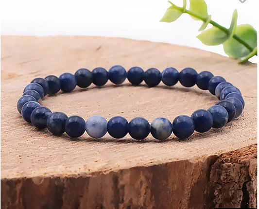 💙 Bracelet – Sodalite A de Namibie