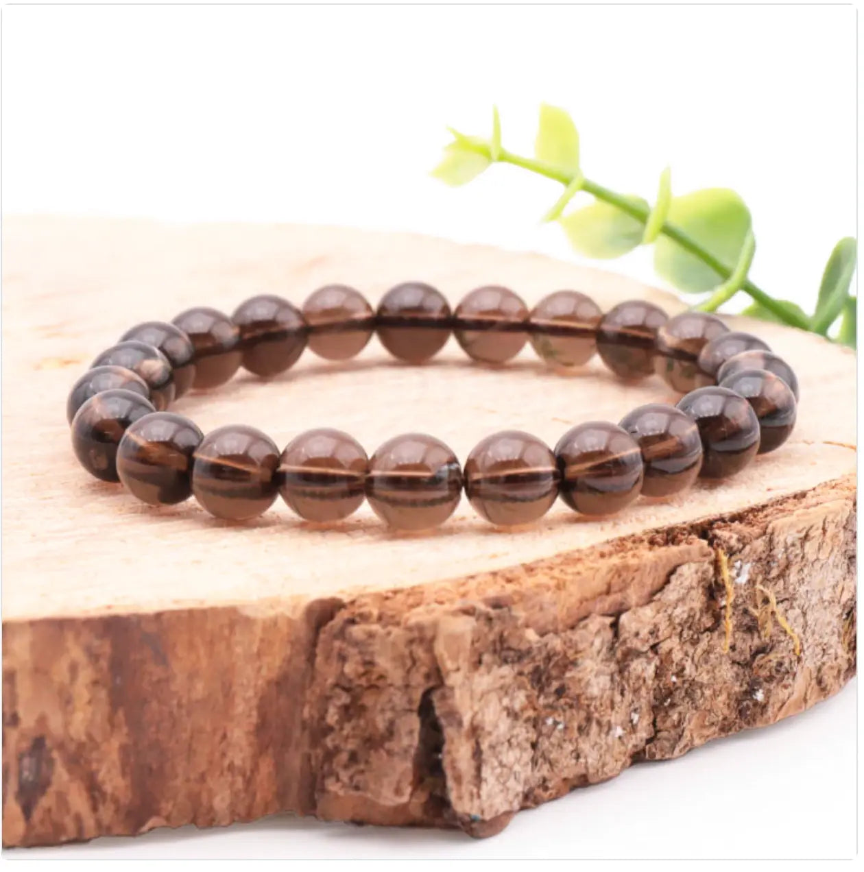 🌫️ Bracelet "Ancrage & Lucidité" – Cristal de Roche Fumé AA ou A La Casa Del José