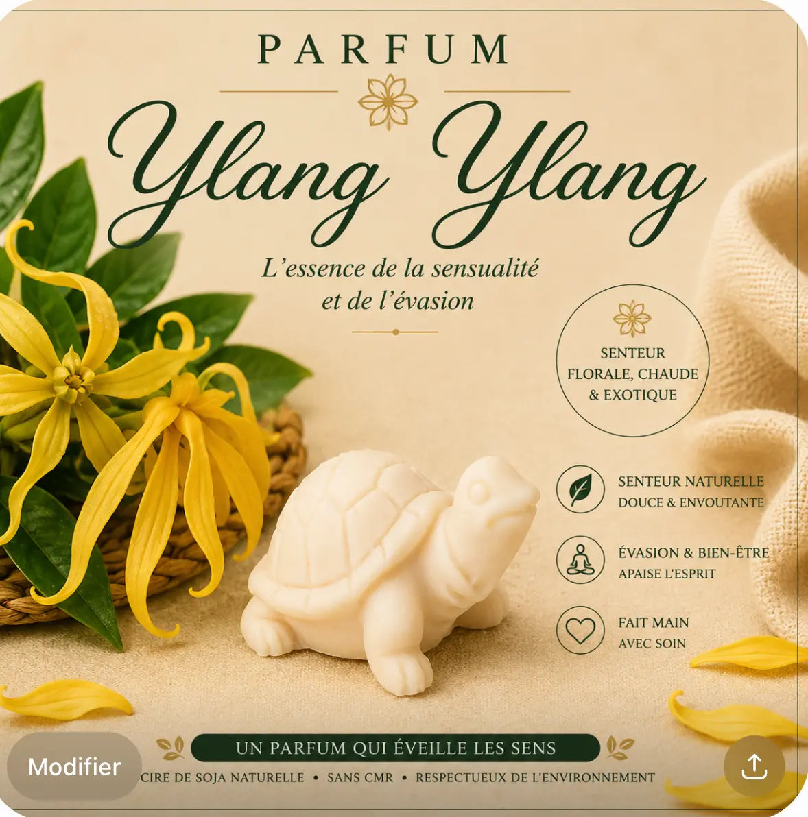 Fondants Parfumés Ylang-Ylang Cire de Soja La Casa Del José