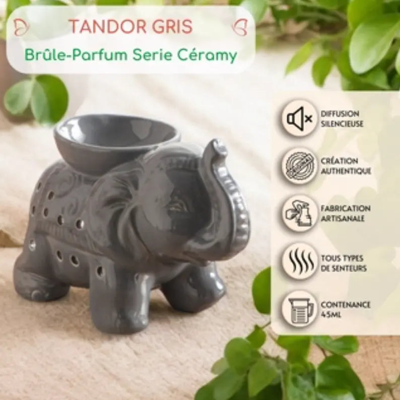 Brûle parfum - Tandor Gris ou Blanc Bruleur