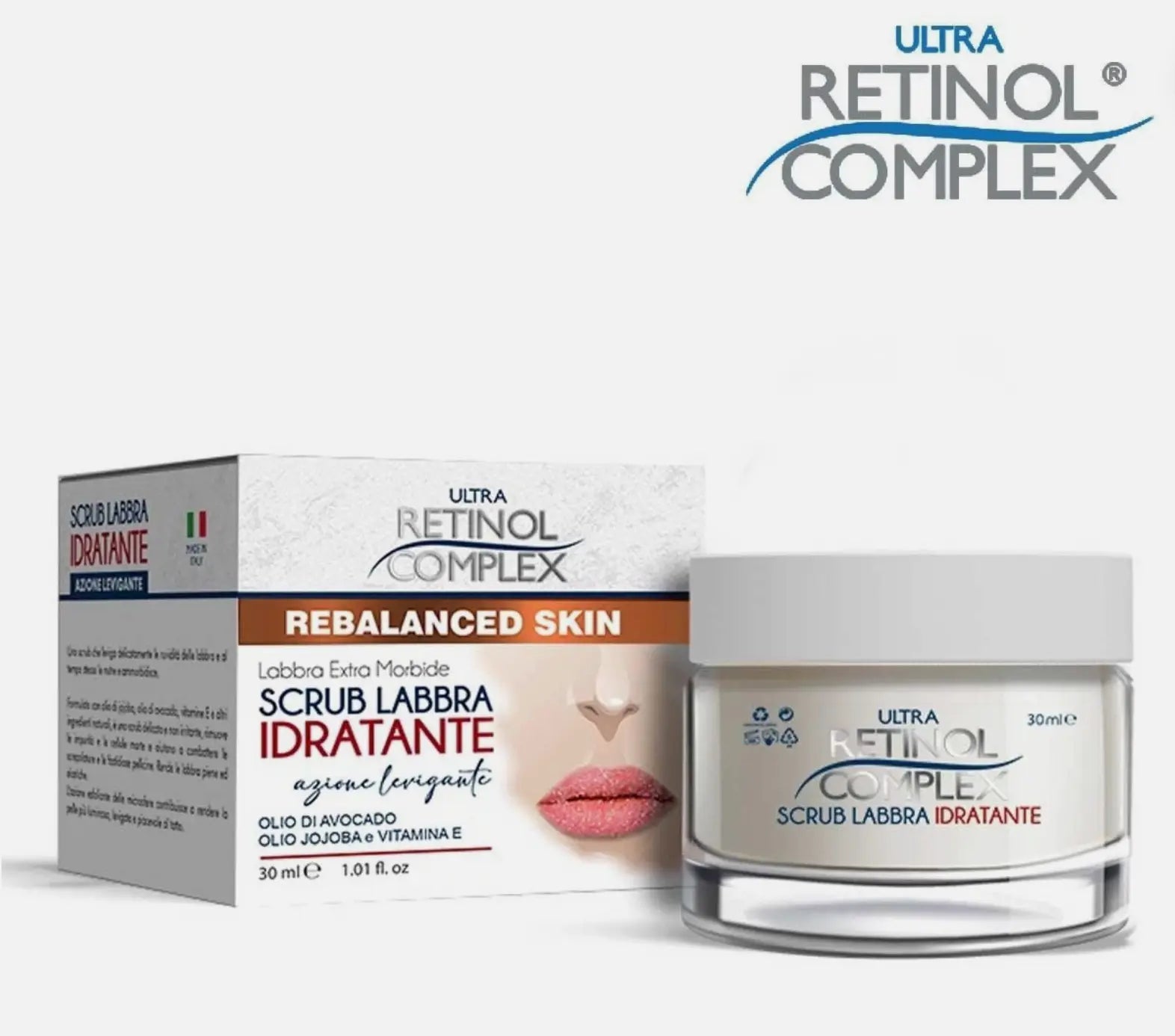 Gommage Lèvres Hydratant - Retinol Complex (30ml) | Exfoliant & Douceur Retinol Complex