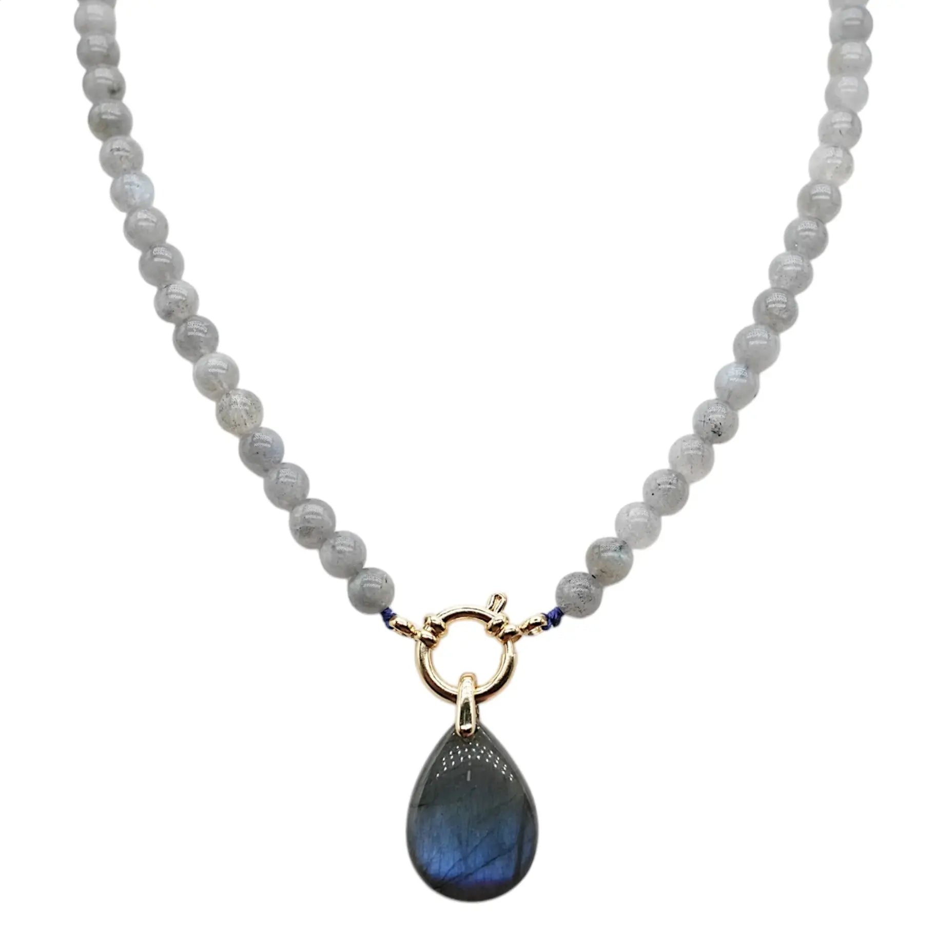 Collier "Éclat Boréal" en Labradorite de Madagascar La Casa Del José