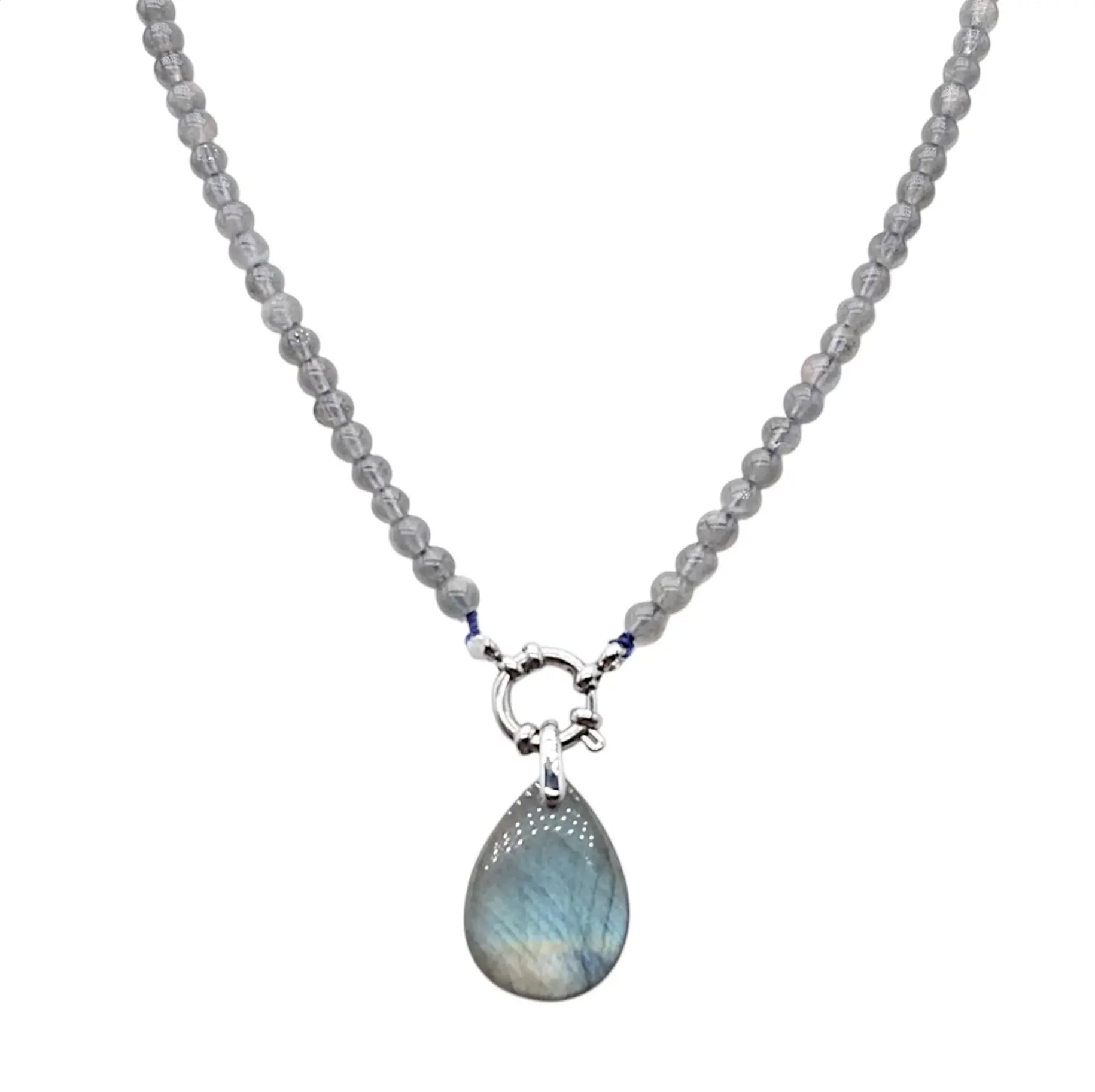Collier "Éclat Boréal" en Labradorite de Madagascar La Casa Del José