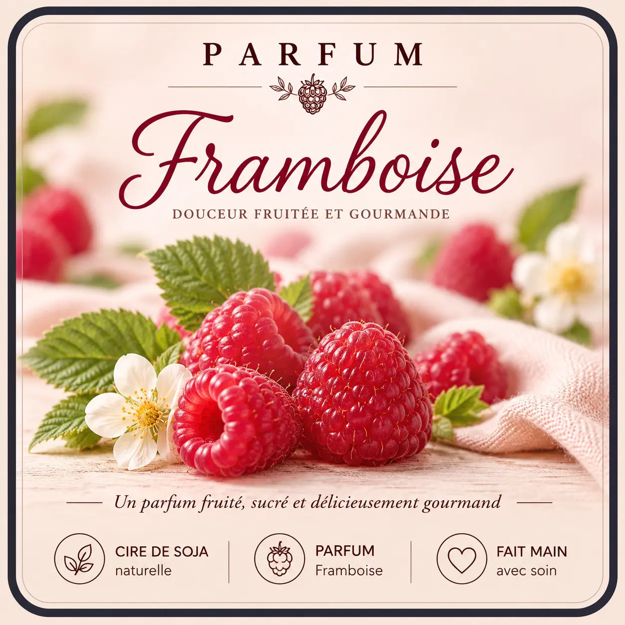 Fondants Parfumés Framboise à la Cire de Soja La Casa Del José