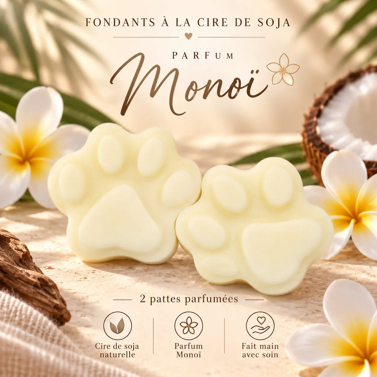 Fondants Parfumés Monoï à la Cire de Soja La Casa Del José