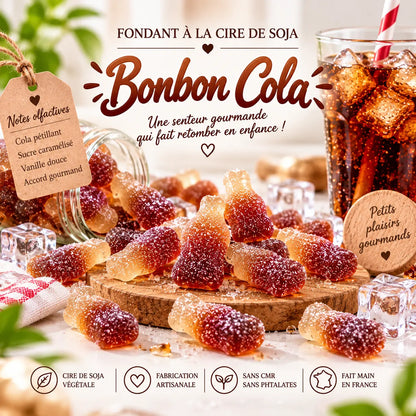 Fondants Parfumés Bonbon Cola à la Cire de Soja La Casa Del José