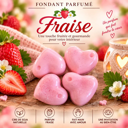 Fondants Parfumés Fraise à la Cire de Soja La Casa Del José