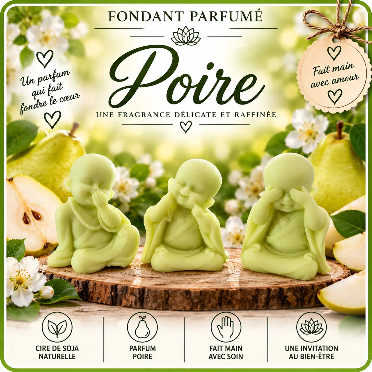 Fondants Parfumés Poire à la Cire de Soja La Casa Del José