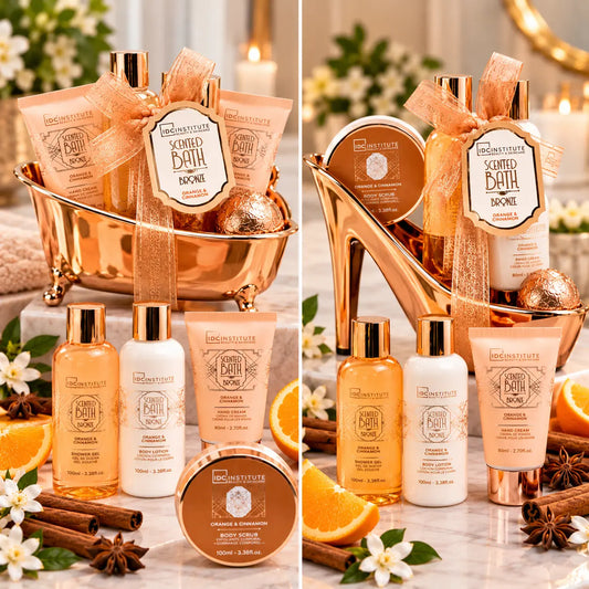 Coffret Cadeau IDC Institute – Orange & Cannelle – Baignoire ou Escarpin DC Institute