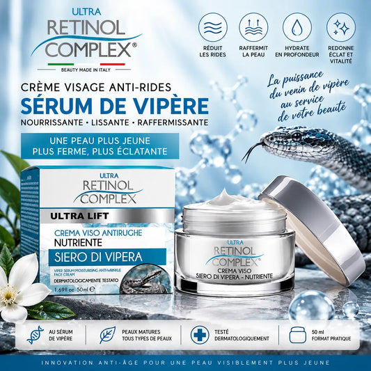 Crème Visage « Venin de Serpent » – L'Effet Lifting Immédiat (50 ml) Retinol Complex