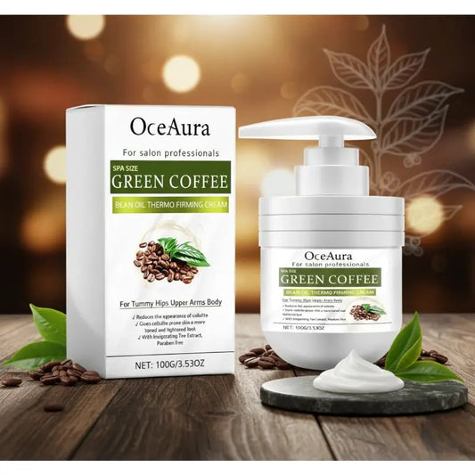Crème Thermo-Raffermissante – Silhouette Sculptée (Café Vert) Oceaura