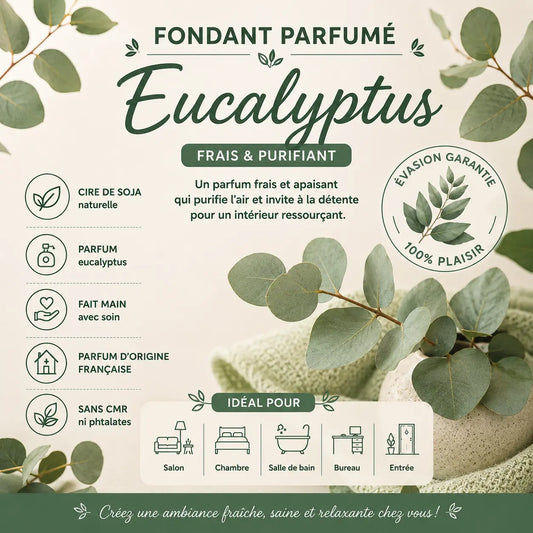 Fondants parfumés Eucalyptus à la cire de soja