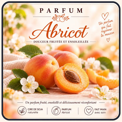 Fondants parfumés Abricot en cire de soja artisanaux