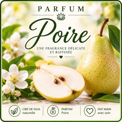 Fondants parfumés Poire en cire de soja artisanaux