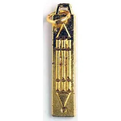 Pendentif Barre Atlante 3 cm plaqué or avec motifs Atlantes symboliques