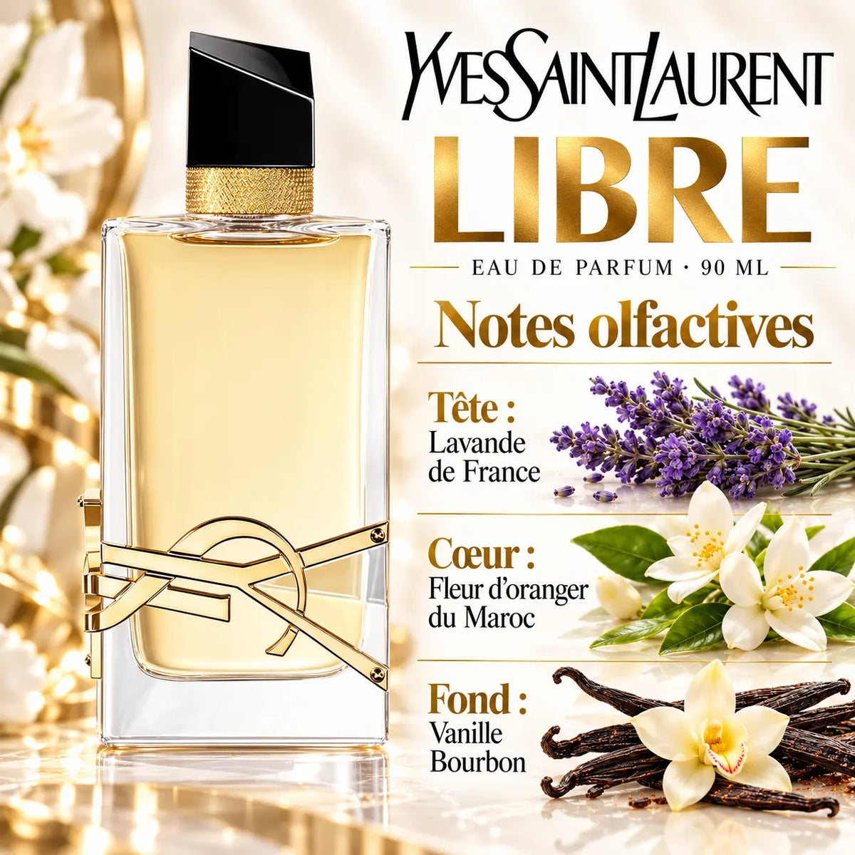 Yves Saint Laurent LIBRE – Eau de Parfum Femme 90 ml ysl