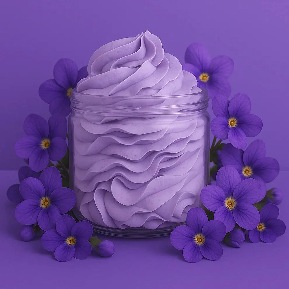 Savon Fouetté Artisanal – Parfum Violette (100 g) Canouto