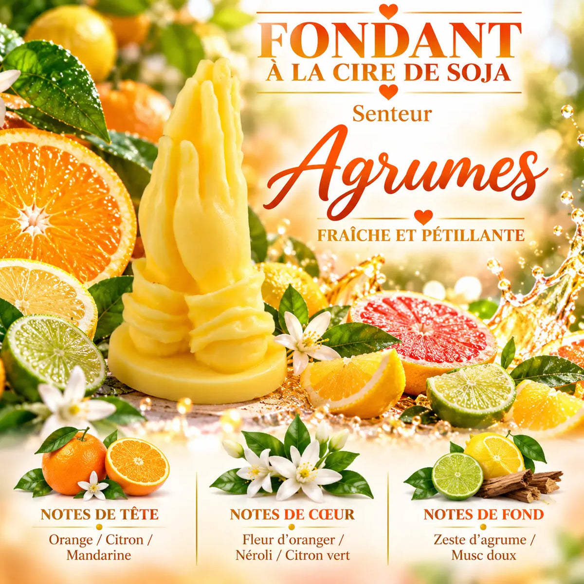 Fondants Parfumés Agrumes à la Cire de Soja La Casa Del José