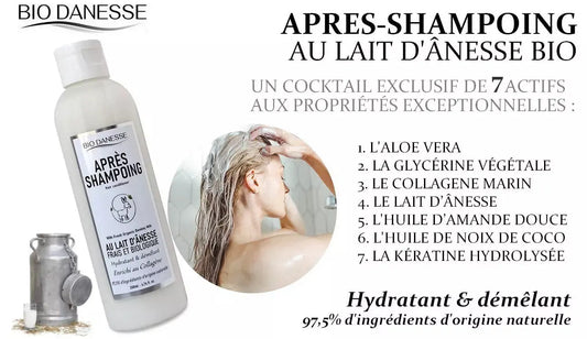 Après-Shampooing au Lait d'Ânesse BIO bio danesse