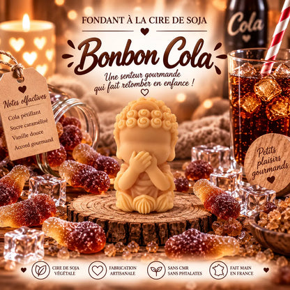 Fondants parfumés Bonbon Cola en cire de soja artisanaux plusieurs modèles