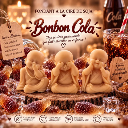 Fondants parfumés Bonbon Cola en cire de soja artisanaux plusieurs modèles