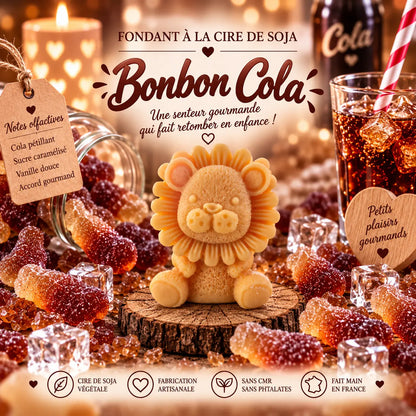 Fondants parfumés Bonbon Cola en cire de soja artisanaux plusieurs modèles