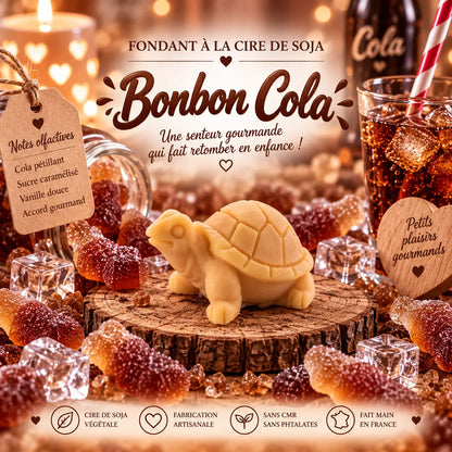 Fondants parfumés Bonbon Cola en cire de soja artisanaux plusieurs modèles