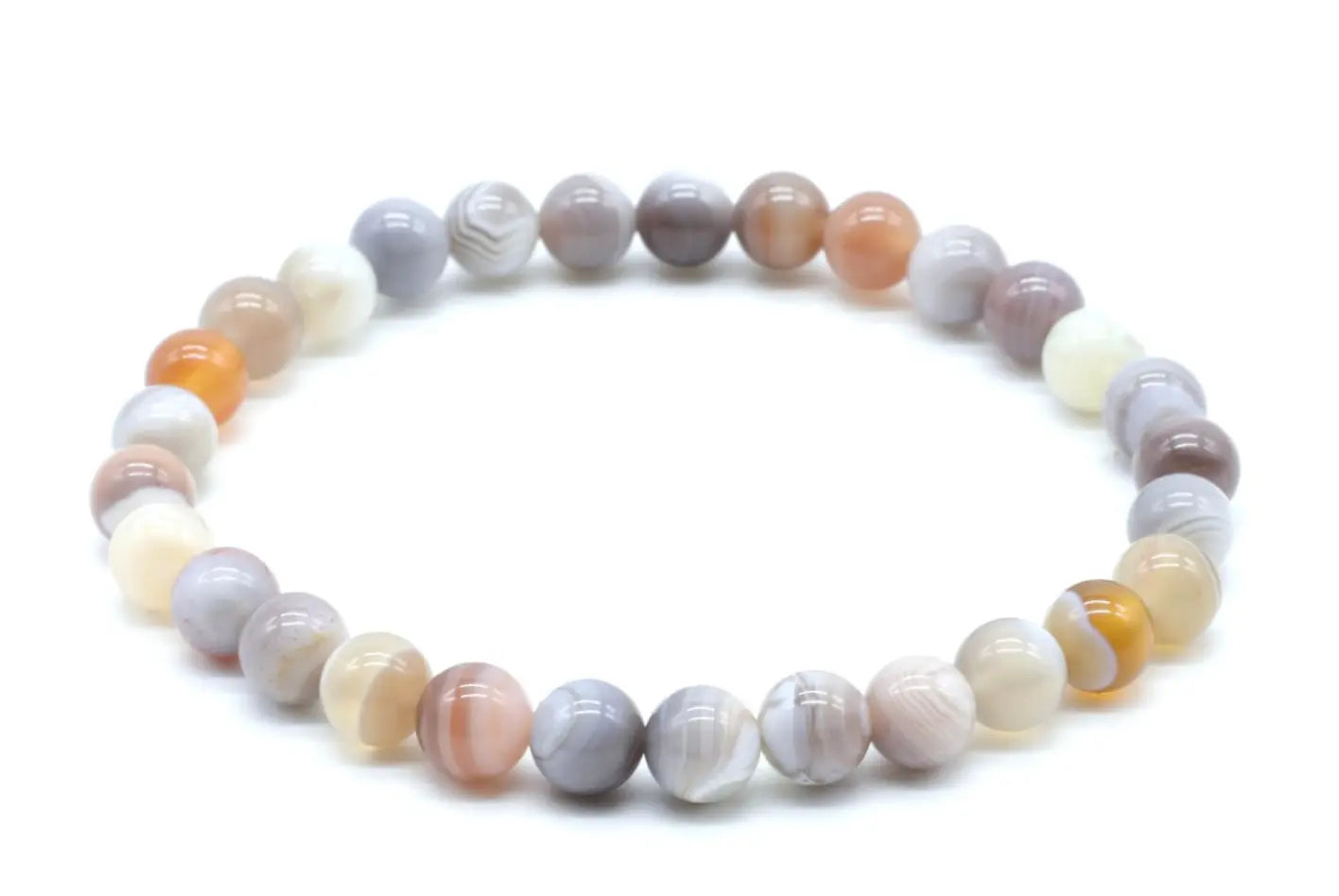 Bracelet en Agate Botswana "AA" - Perles 6mm La Casa Del José
