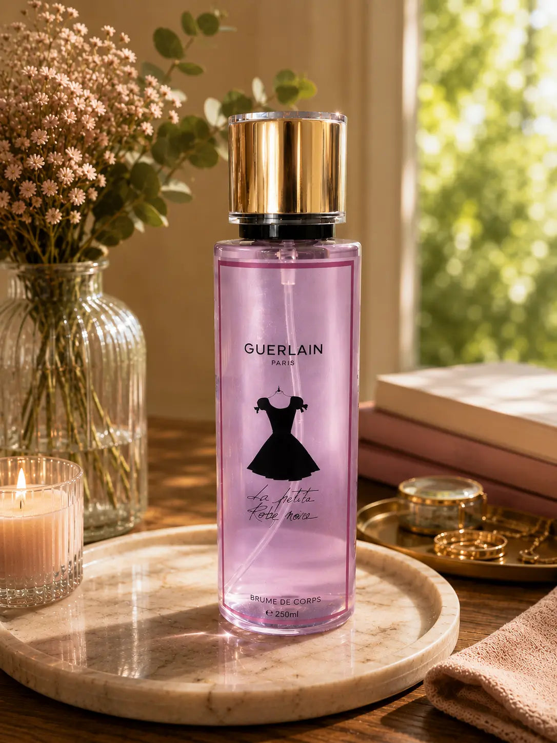 Brume cheveux et corps 250 ml cerise noire rose et amande