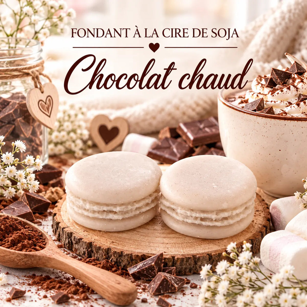 Fondants Parfumés Chocolat Chaud à la Cire de Soja La Casa Del José