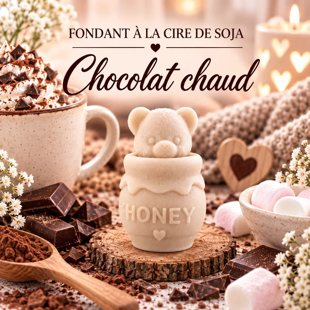 Fondants Parfumés Chocolat Chaud à la Cire de Soja La Casa Del José