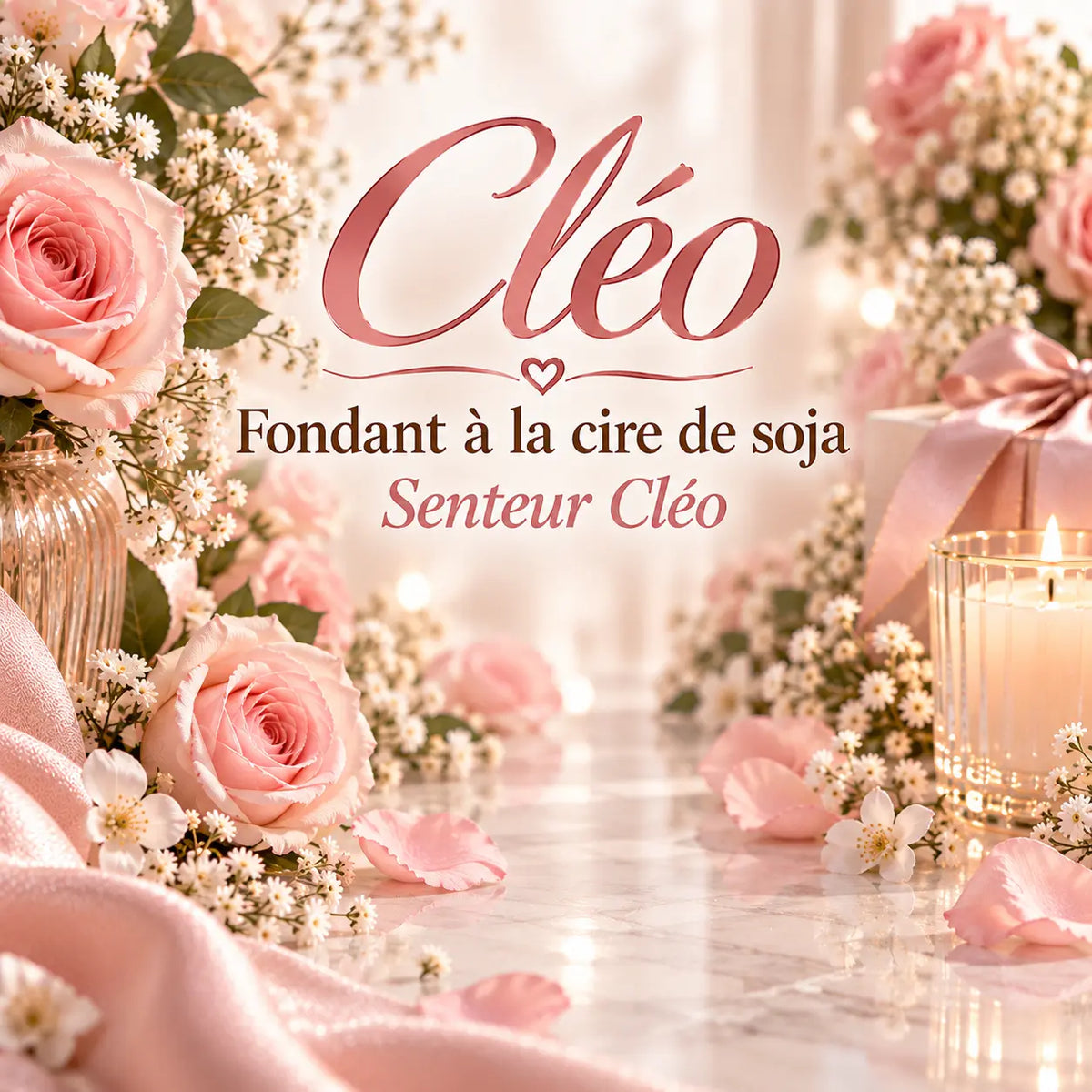 Fondants parfumés Cléo en cire de soja artisanaux plusieurs modèles