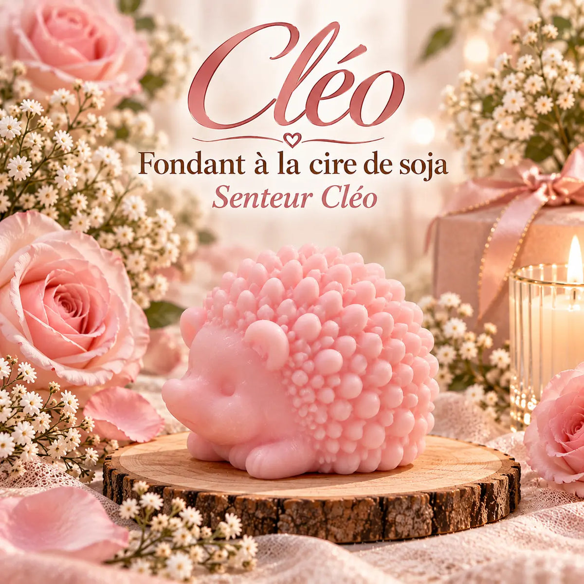 Fondants parfumés Cléo en cire de soja artisanaux plusieurs modèles