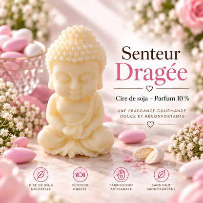 Fondant parfumé Dragée – Cire de soja | Senteur gourmande La Casa Del José