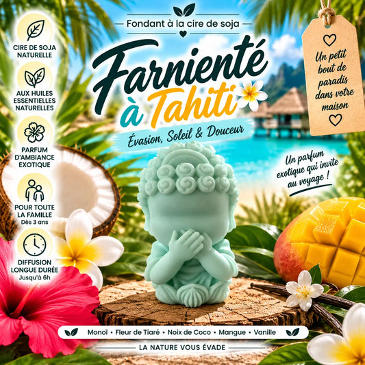 Fondants parfumés Farniente à Tahiti en cire de soja artisanaux plusieurs modèles