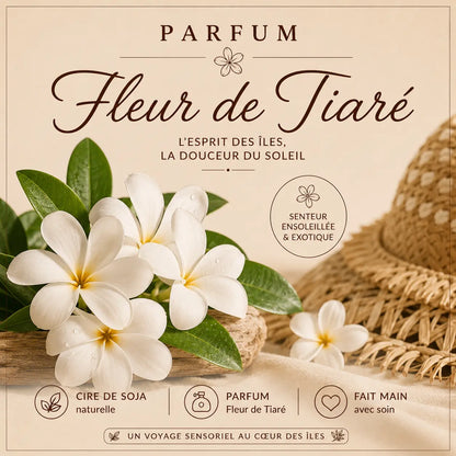 Fondants parfumés Fleur de Tiaré à la cire de soja