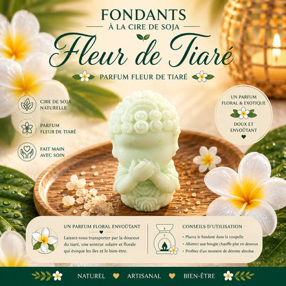 Fondants parfumés Fleur de Tiaré à la cire de soja