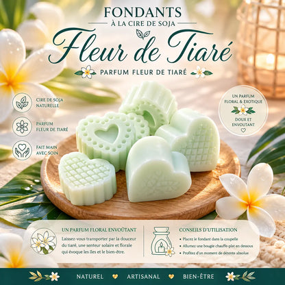 Fondants parfumés Fleur de Tiaré à la cire de soja